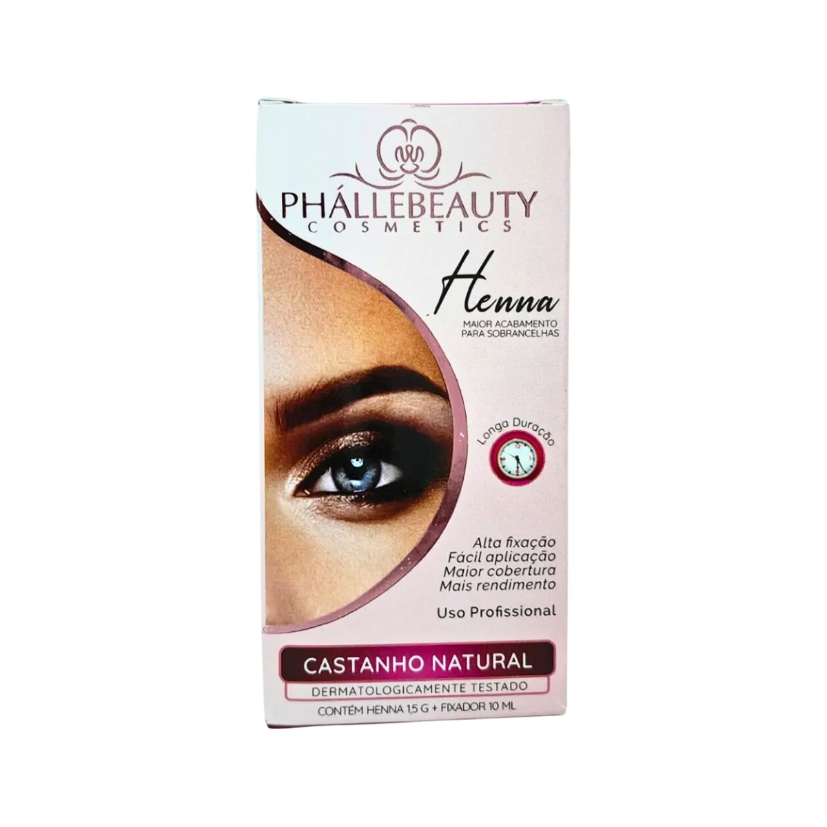 Henna Para Sobrancelha Castanho Natural Phállebeauty 15G