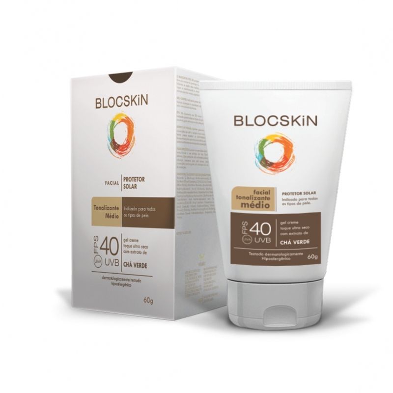 Protetor Solar Facial Blocskin Fps 40 Médio